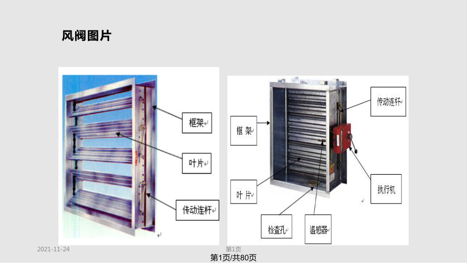 暖通风阀培训PPT课件